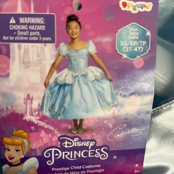 NWT Disguise Girls' Disney Prestige Cinderella Gown (XS 3T/4T) Halloween Costume - Picture 3 of 4